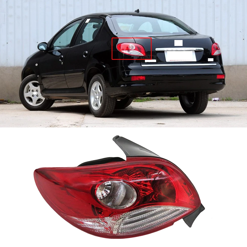 

CAPQX 1PCS For Peugeot 207 2009-2013 Rear Light Tail Light Brake Taillight Stop light Parking Lamp taillamp