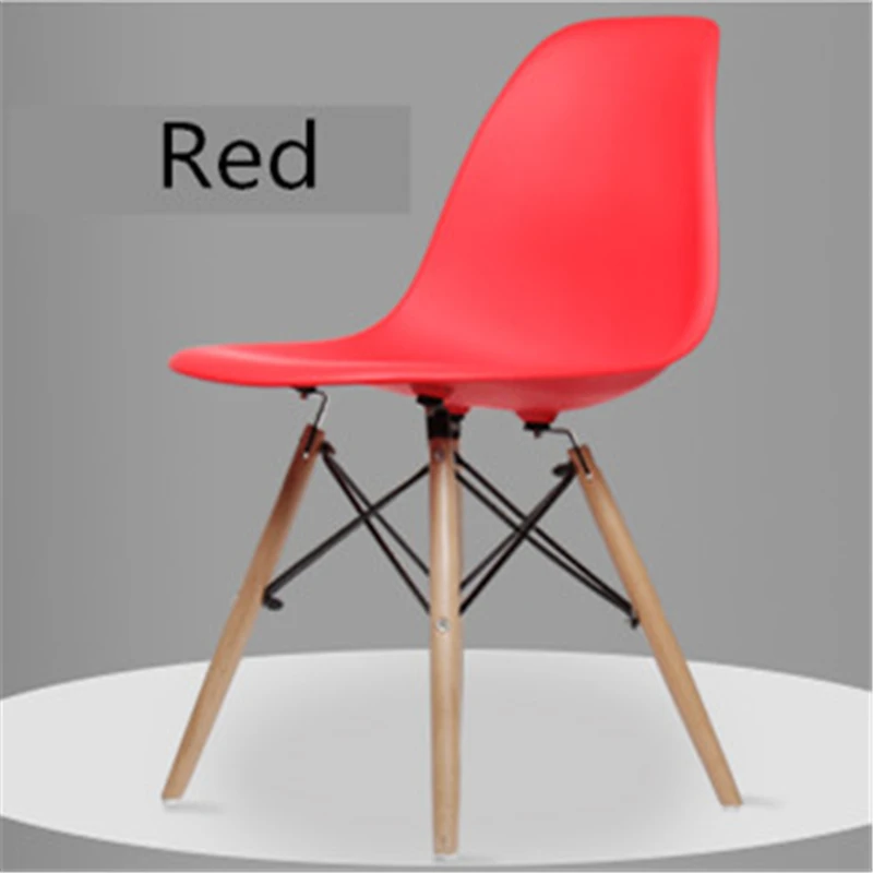 Повседневное пластиковое обеденное кресло, кресло-качалка для отдыха, Модная современная мебель для спальни, гостиной, домашнего стола - Цвет: Red