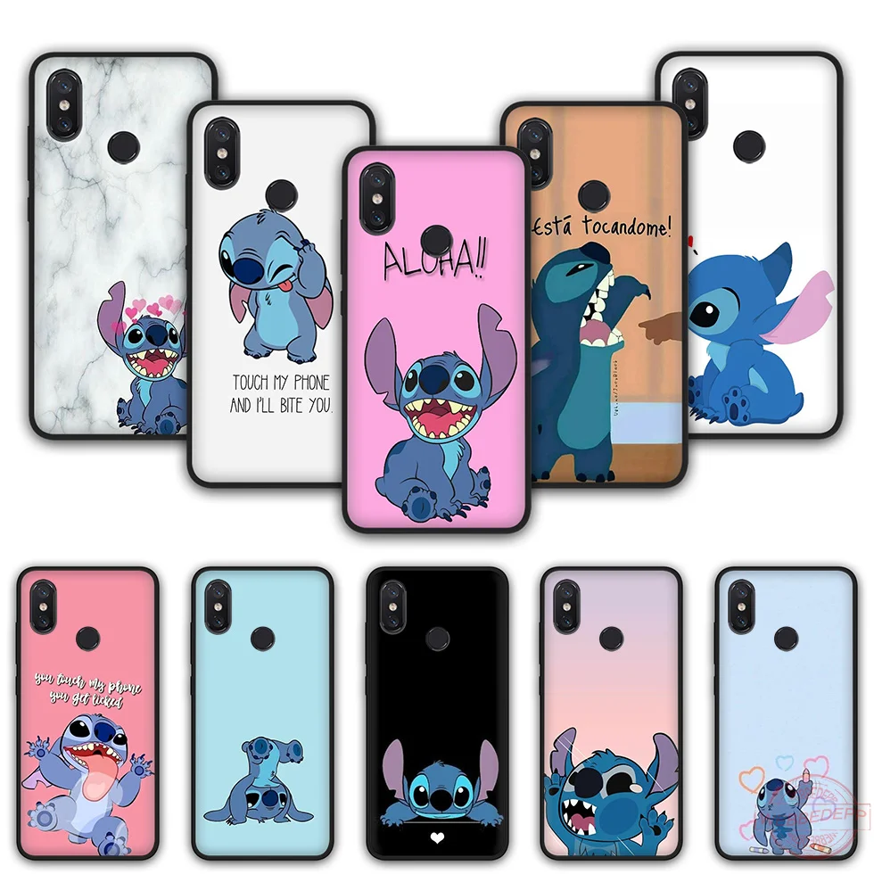 

WEBBEDEPP disney cute stitch background TPU phone case for Xiaomi Mi 6 8 A2 Lite A1 F1 9 MAX 3 for Mi 8 9 SE