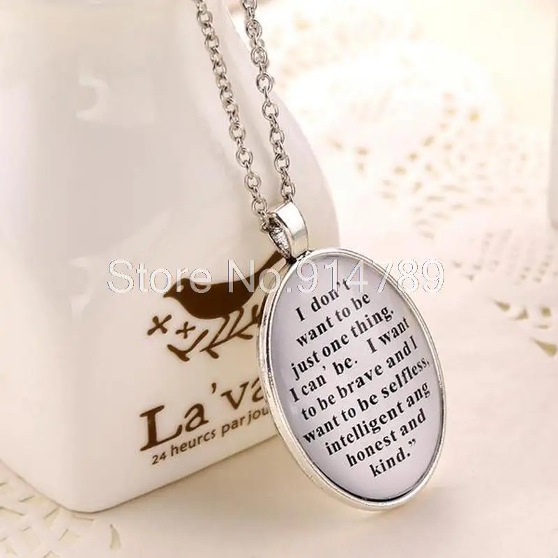 

DIVERGENT DIVIDED LETTERS NECKLACE TATTOO EXPLANATION MOVIE QUOTE NECKLACE -36047