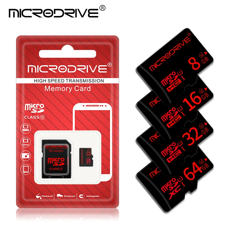 100% реальные Ёмкость микро sd карты 32 ГБ carte memoire micro classe 10 8 16 64 Microsd memory stick мини