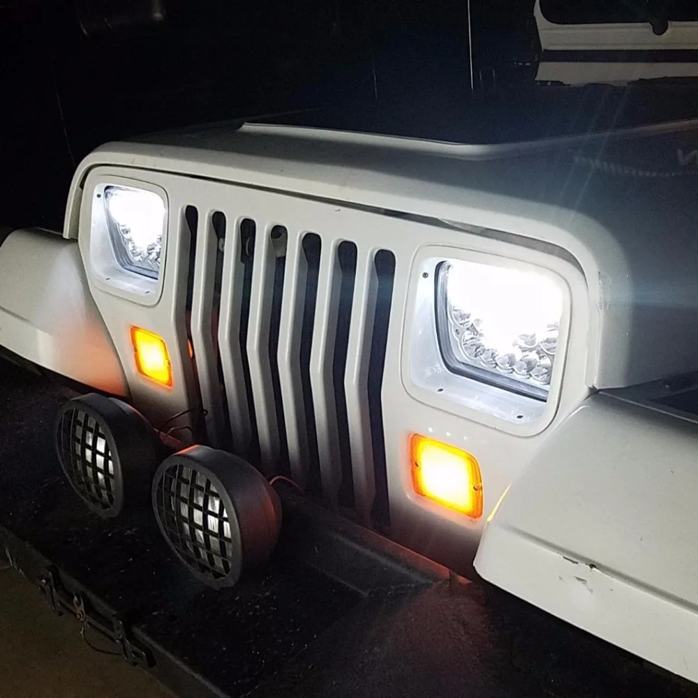 5X7 7 &quotX6&quot светодиодные фары герметичный Луч Hi/Lo заменить H6054 Hid ксеноновый