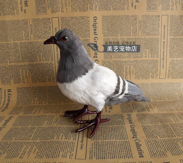

simulation small dove 22x10x18cm toy model polyethylene&furs dove model home decoration props ,model gift d089