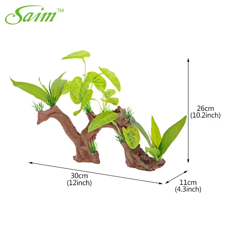 Saim, искусственные аквариумные растения, украшение для аквариума, имитация корней, корни для корней, ствол для аквариума, дерево, натуральные растения, декор для аквариума