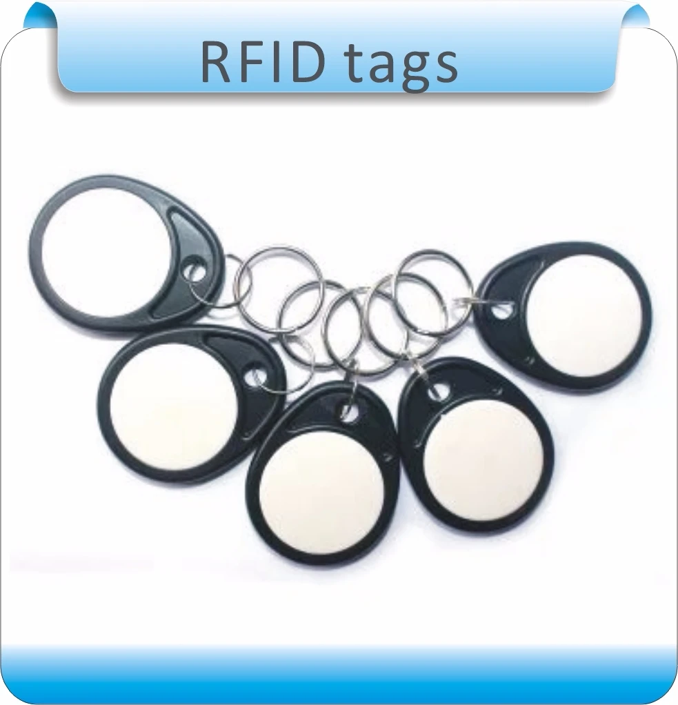 Бесплатная доставка 50 шт ABS Материал черные и белые 4 # TK4100 125 кГц RFID брелок