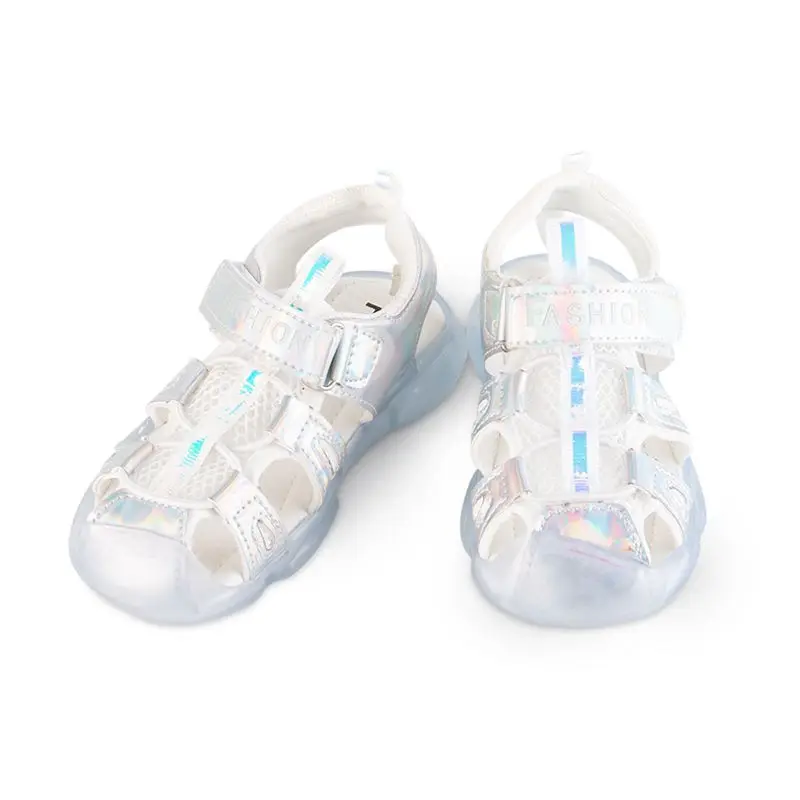 2019 Hot Summer Kids Sandals For Boys Leather Closed Toe Toddler Girls Sandals  Soft Sole Children Beach Sandals High Quality 