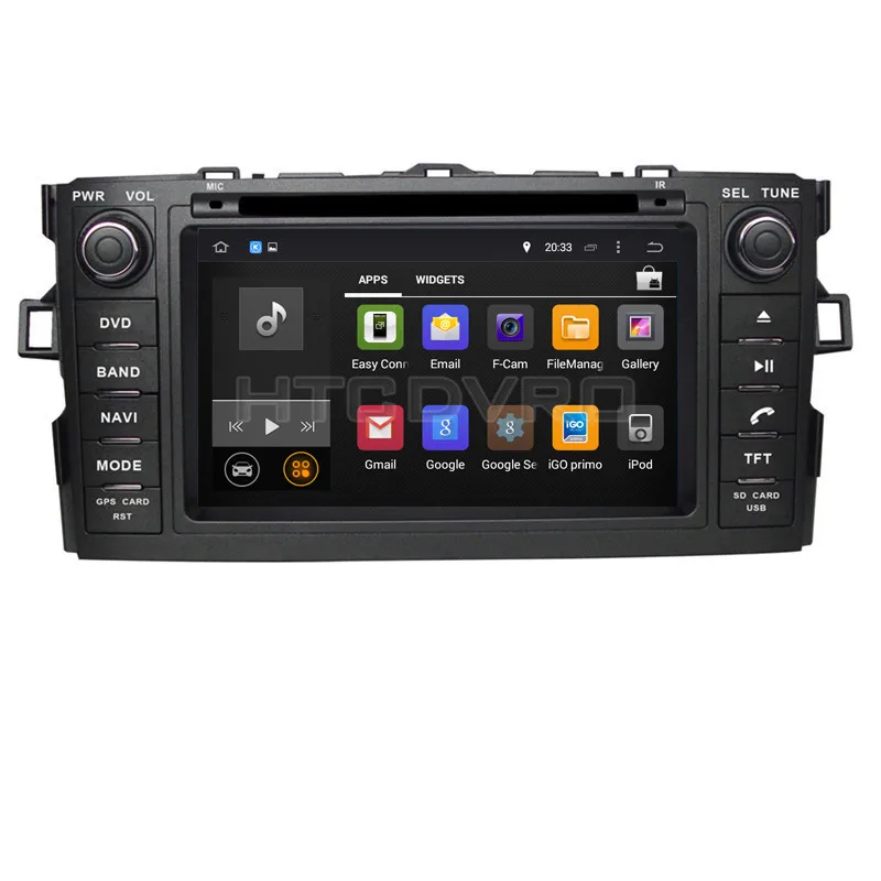 Perfect YMODVHT 7inch 4G Octa Core Android 9.0 7.1 Car DVD Player for Toyota Auris/Corolla Hatchback/Corolla 2012- Auto RDS Radio Audio 2