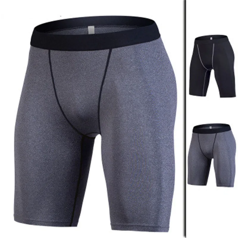 Брендовые мужские Компрессионные шорты бодибилдинг бег шорты для бега нижнее белье йога спортзал, фитнес, упражнения шорты для бега