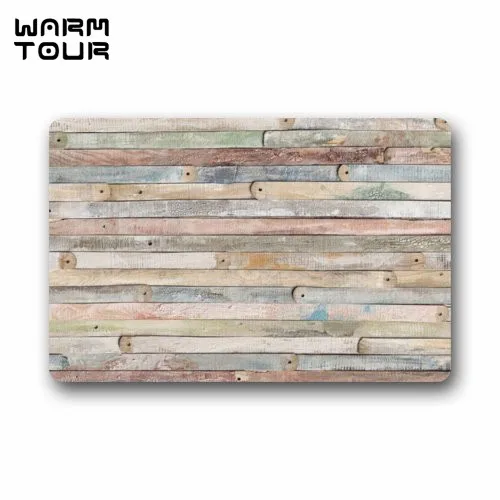 Теплые TOUR деревенский старый сарай дерева вход коврик крытый передней двери/Ванная комната коврик