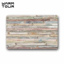 Теплые TOUR деревенский старый сарай дерева вход коврик крытый передней двери/Ванная комната коврик