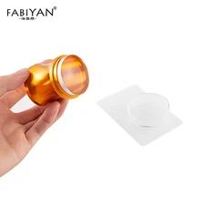 3,8 см Силиконовые наконечники для маникюра с большой головкой, скребок, колпачок для полировки, печать золотого и серебристого цветов, набор инструментов для маникюра и штамповки