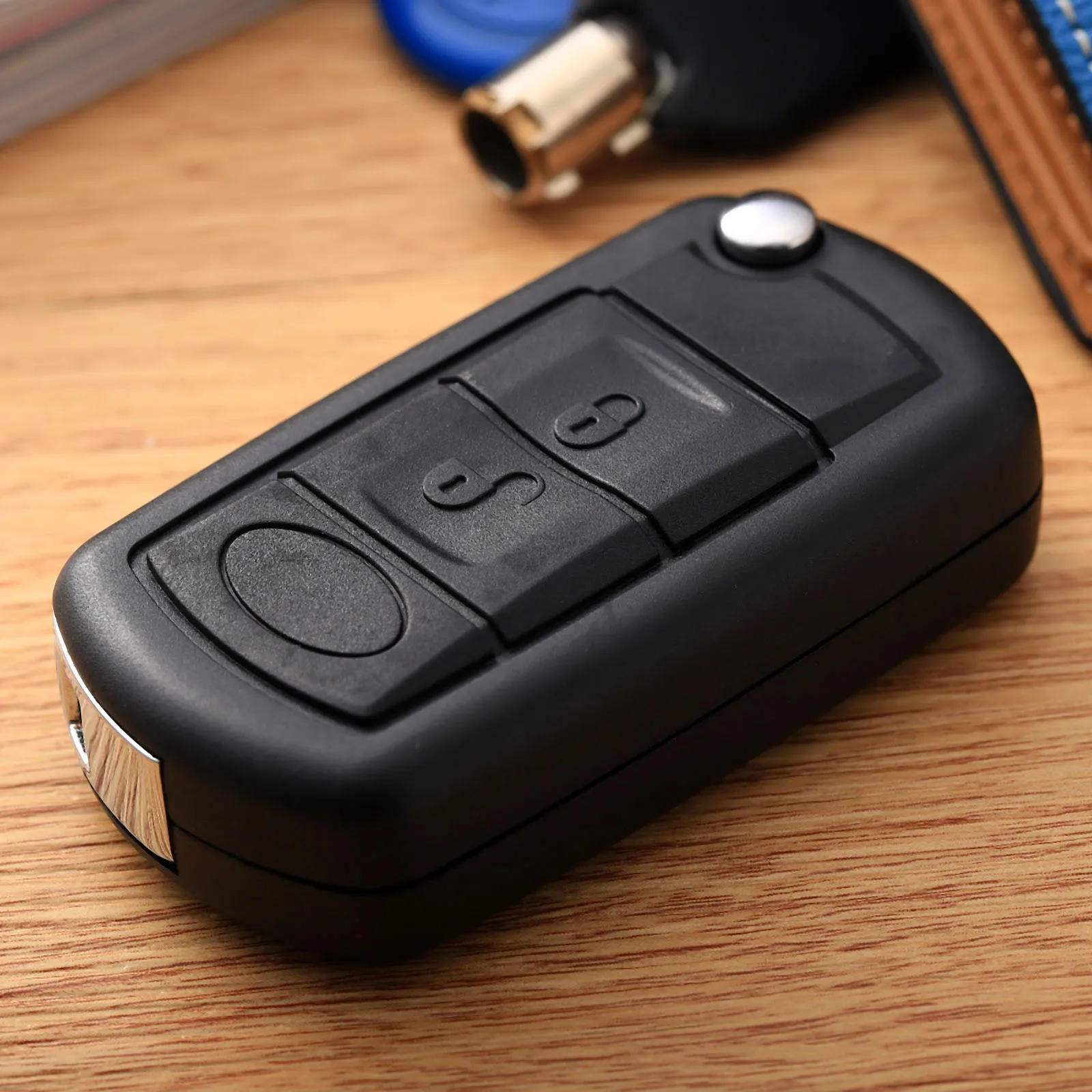 

Replacement Flip Car Key Shell Remote Folding Key Fob Case Cover Uncut Blade for Range Rover Sport Land Discovery 3 Rover