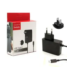 Адаптер переменного тока зарядное устройство переключатель зарядное устройство для nintendo переключатель NS игровой адаптер 5 в 2.4A США ЕС Plug Тип usb C зарядный порт 50 шт./лот