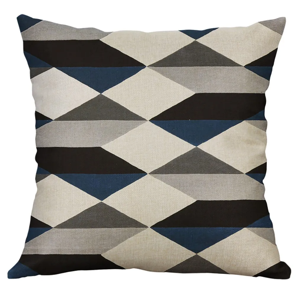 

Gajjar Pillow Cases 40*40 cm Irregular Geometric Pattern Linen Cushion Cover Gift Square Throw Pillow Cover Home Decor 6.Feb.11