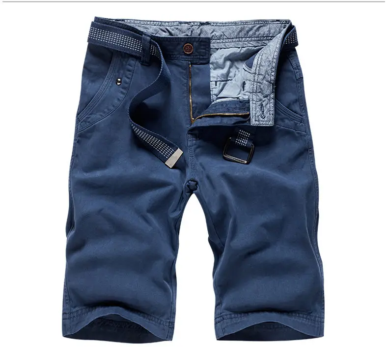 4Colors 100% Cotton Shorts Men Summer Solid Sports Shorts Cargo Male Short Pants Quality Fashion Plus Size Boardshorts Panties10