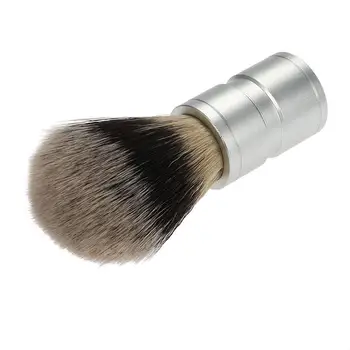 

msmask Black Professional Badger Shaving Brush Aluminum Handle Mustache Brushes Men Cleansing Barber