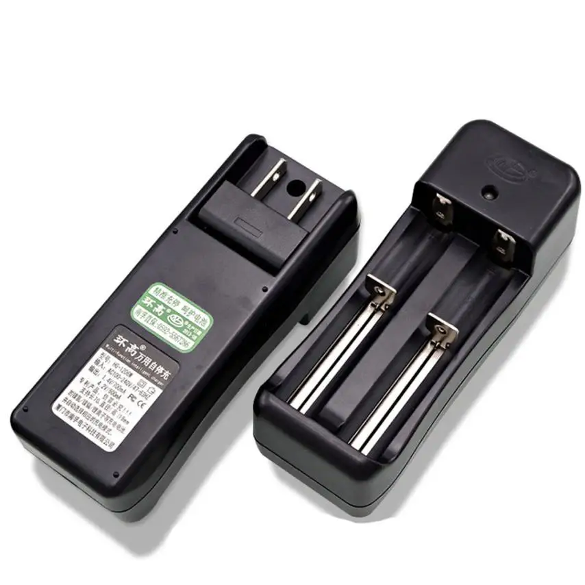 

Universal Dual Battery Charger For 18650 16340 26650 Rechargeable 3.7V Li-ion