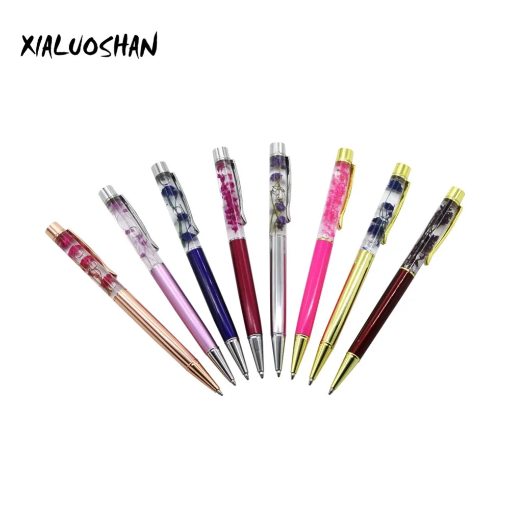 Buy 1pc Dried Flower Ballpoint pen Creative Novelty