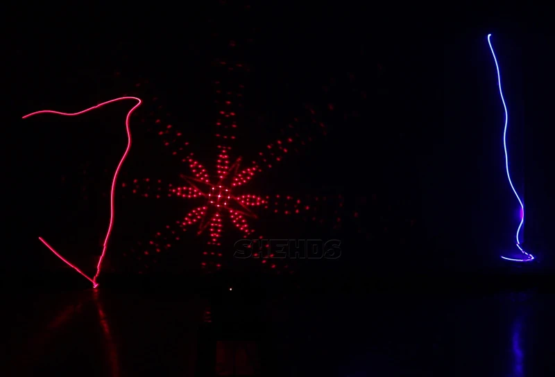 Четыре глаза красный зеленый синий сектора сканирования гобо лазерного DMX512 сценический эффект освещения хорошо для DJ Disco танцевальная