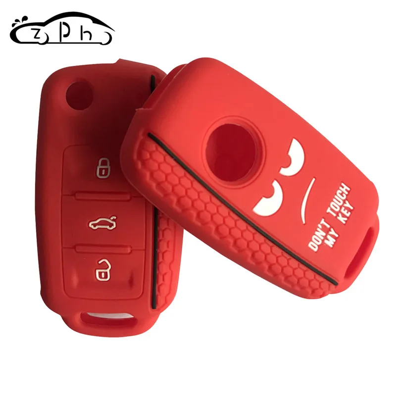 Силиконовый чехол без ключа для VW Caddy Golf Jetta Polo Passat Scirocco Tiguan Skoda Octavia Seat|Футляр