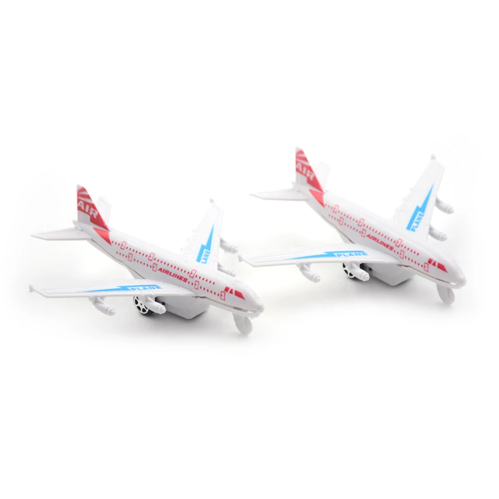 Kid Plastic Plane Toy Kid Diecast Pull back Airbus A380 Boeing 777 toy gift CN 