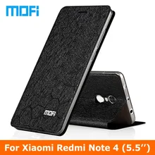 redmi note4 Case Stand holder TPU soft cover 5.5″ case Original Mofi brand Flip Leather Case For Xiaomi Redmi Note 4 phone case