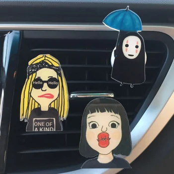

2019 Cute Air Vent Clip Car Aroma Diffuser Flavoring For Car Air Fresheners Fragrances Auto Perfume Car Interior Accessory Decor