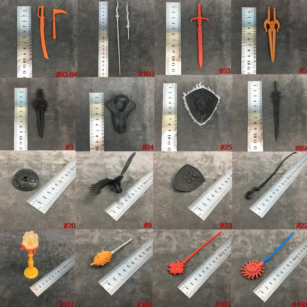 

Prototype He Man MOTU Action Figure 's Accessories Weapons Black Red Gray Orange 100% Original Mattle