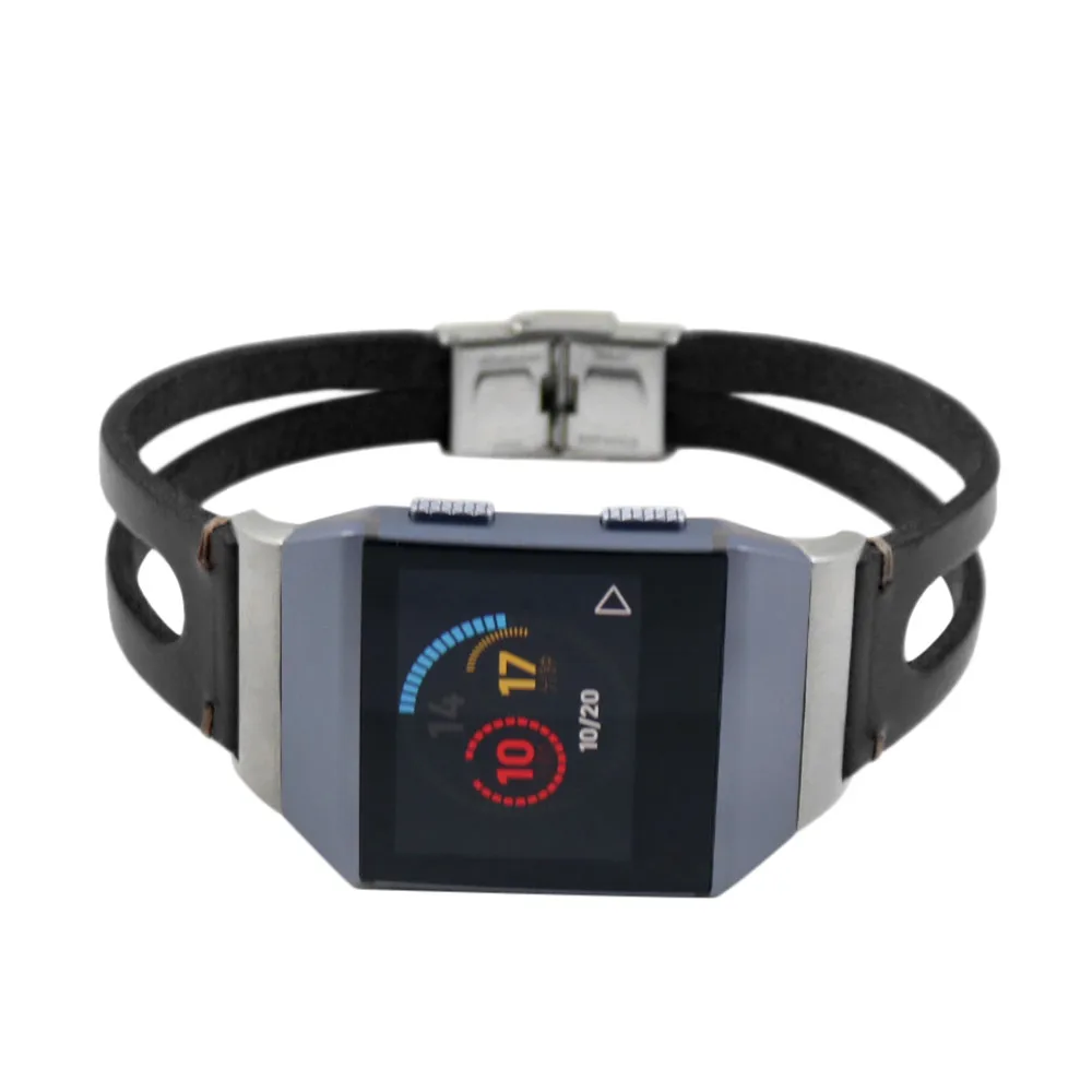 HIPERDEAL ремешок для Fitbit Ionic кожаный браслет 190 мм модная удобная вакуумная Кофеварка Пряжка OC25A