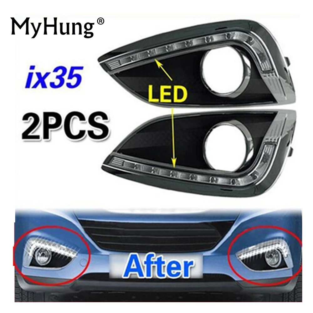 LED DRL Daytime Running Light led fog light Fit For Hyundai Tucson IX35