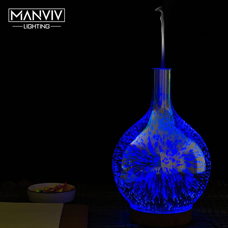 

LED Night Light Decorative Colorful Changing Lamp AC220V Humidifier Light Essential Oil Fragrance Lamp For Living Room SPA Hotel