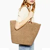 Woman shopping big bag fashion simple straw bag wild handmade woven bag female shoulder portable beach bag tide ► Photo 2/6