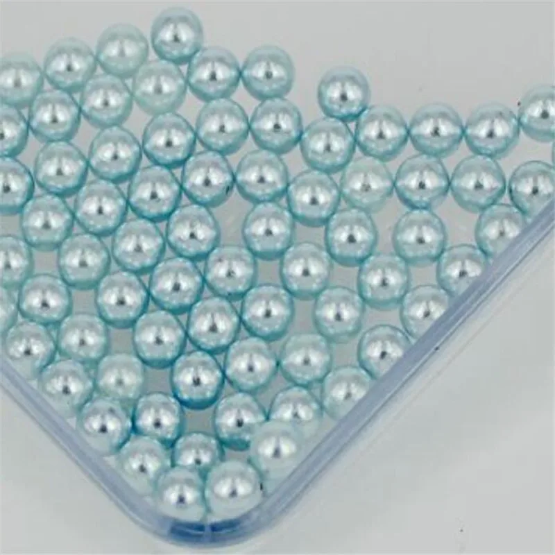 

1.5mm-18mm Lt Blue Color No Holes Pearl Bead Loose ABS Plastic Imitation Pearl Beads for Garment Hand Craft Art Decoration DIY