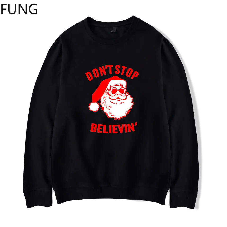 

FUNG 2018 winter Hoodies and Sweatshirt Christmas men and women streetwear Loose Casual
