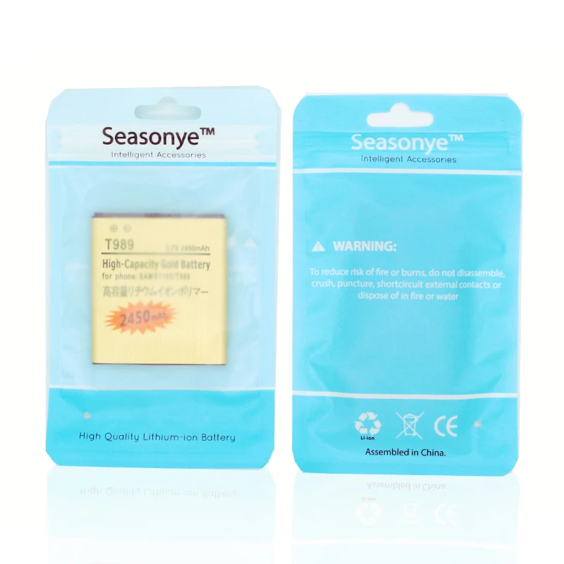 Seasonye 2450mAh EB L1D7IBU /A EB585157VA / K Gold Сменный аккумулятор для Samsung T Mobile Galaxy S II SII S2 2 T989