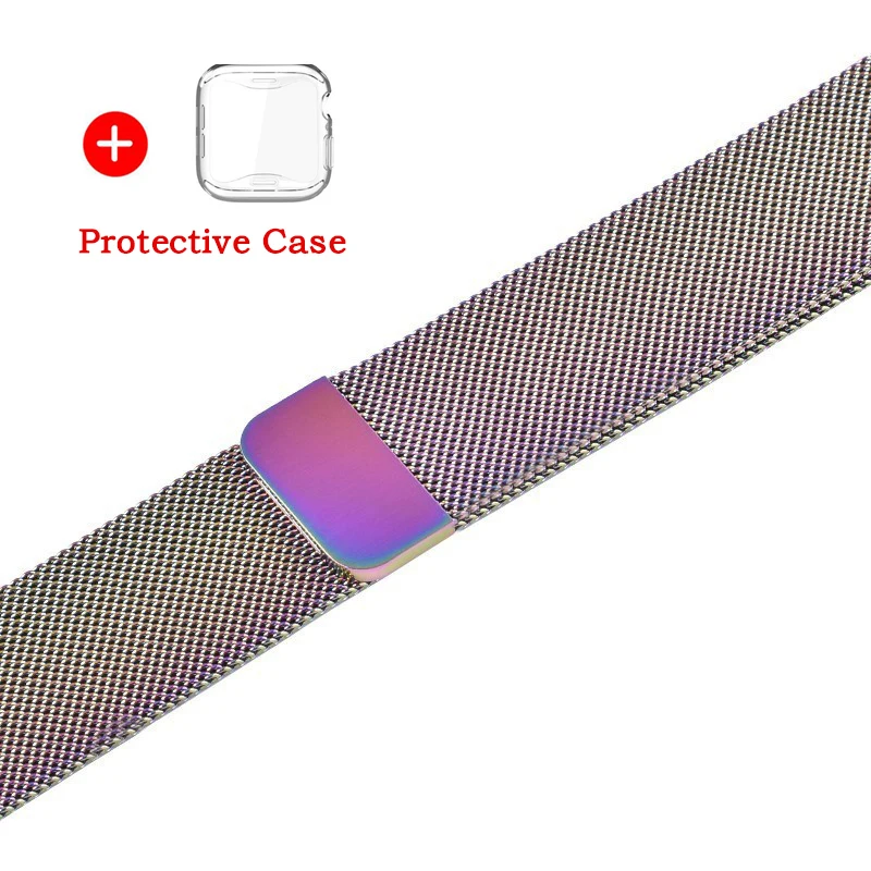 Milanese Loop Stainless Steel Link Bands For Apple Watch Bands 38mm/42mm/40mm/44mm Bracelet Strap For iWatch Series 1/2 /3 /4