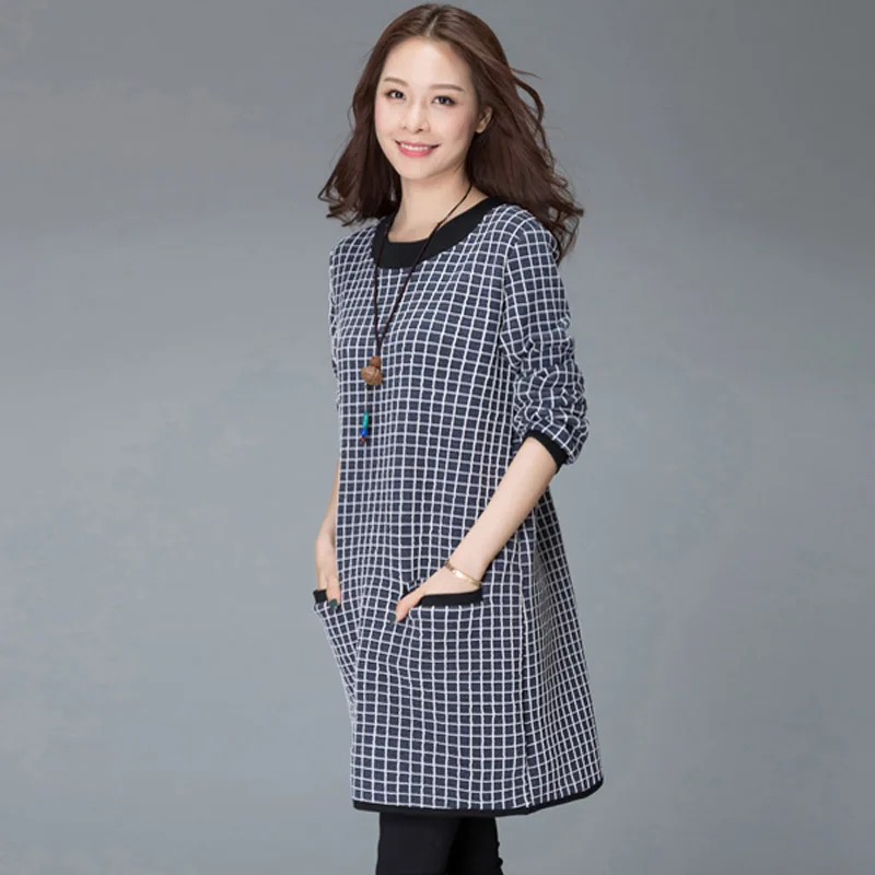 plaid jumper dress plus size