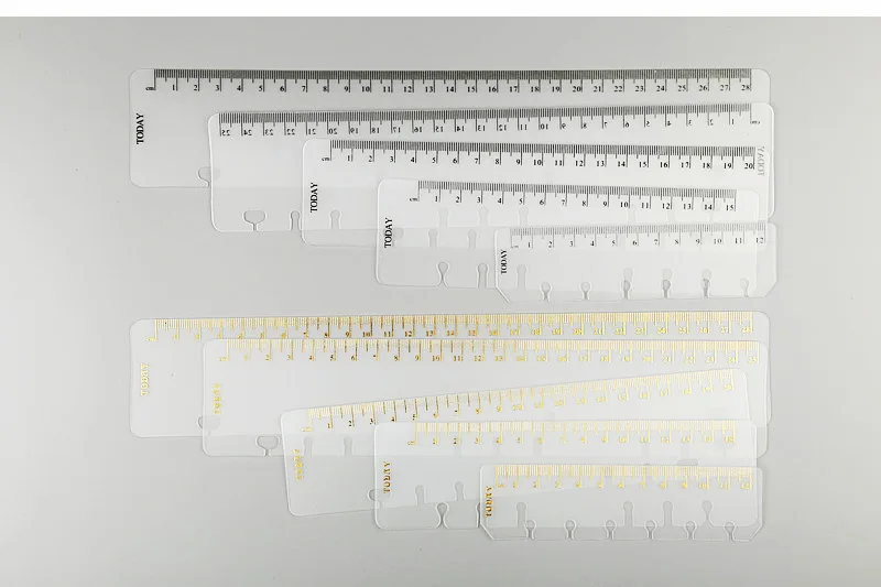 Золотая линейка для ноутбука A5 A6 для самостоятельного планировщика свободного листа