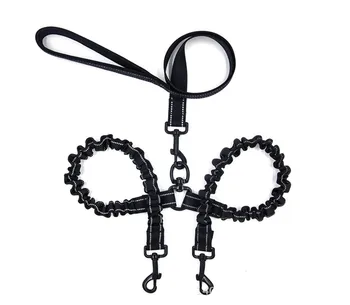 

Double Dog Leash Heavy Duty Dual Dog Leash 360 Swivel No Tangle Soft Handle Walking & Training Leash for Medium/Large Two Dogs