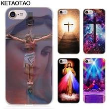 KETAOTAO красивый чехол для телефона с изображением Иисуса Креста для iPhone 4 5C 5S 6 s 7 8 SE X Plus XR XS Max чехол кристально чистый мягкий TPU чехол S