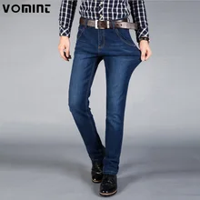 VOMINT Новые мужские джинсы высокого качества деним знаменитого бренда брюки мягкие мужские s брюки мужские модные большого размера плюс 42 44 46
