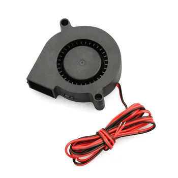 

3/6 Pcs DC 12V 0.18A 5015 Cooling Turbo Fan Brushless 3D Printer Parts 2Pin For Extruder DC Cooler Blower Part Black Plastic Fan