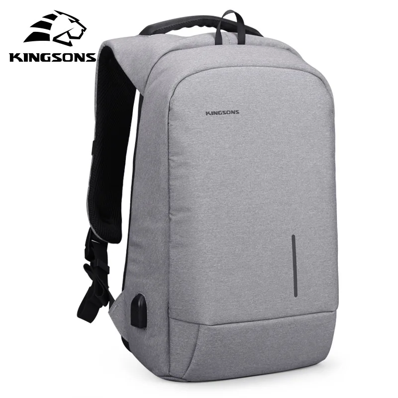 Kingsons Anti-Theft 15,6 дюймов зарядка через usb Backapcks школа рюкзак сумка ноутбук сумки Для Мужчин's Для женщин Дорожные сумки