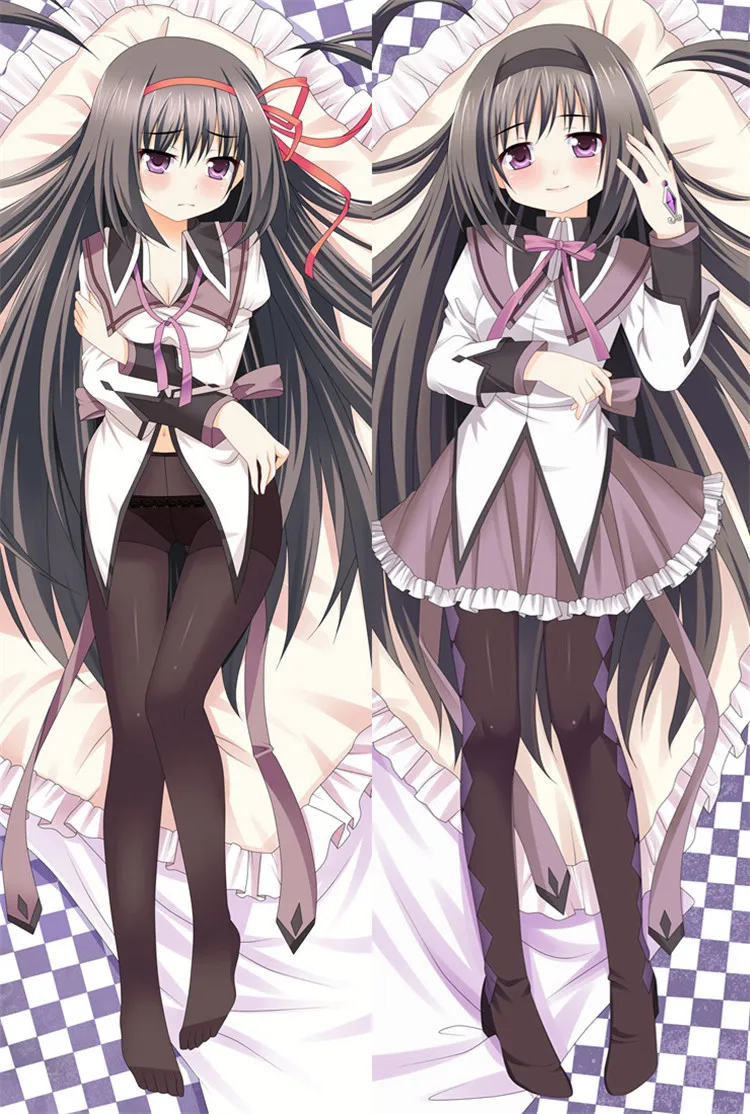Японское аниме Puella Magi Madoka Magica персонаж сексуальная девушка Akemi Homura Dakimakura