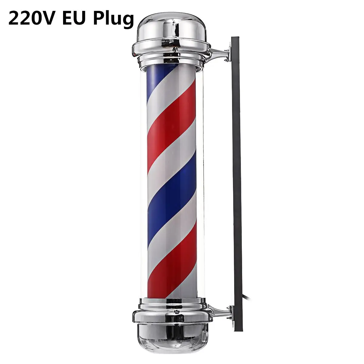 4 Types Barber Shop Light Red White Blue Stripes Rotating LED Light Lamp Hairdressing Salon Outdoor Hanging Sign Lamp - Испускаемый цвет: 220V EU Plug