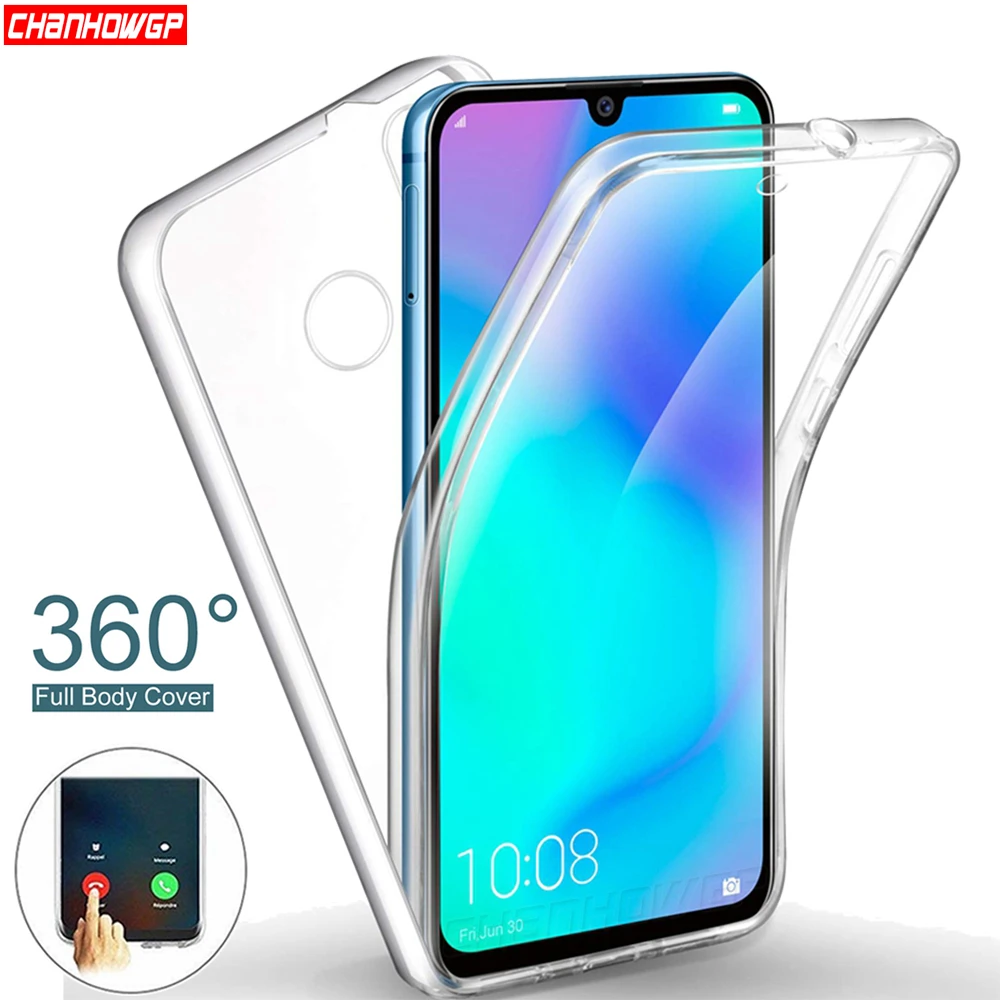 Двойной силиконовый чехол для Huawei P20 P30 Pro Y6 Y7 Y9 P Smart 2019 Y5 Prime 2018 Honor 8A 8C 8X 7A 7C Mate 20