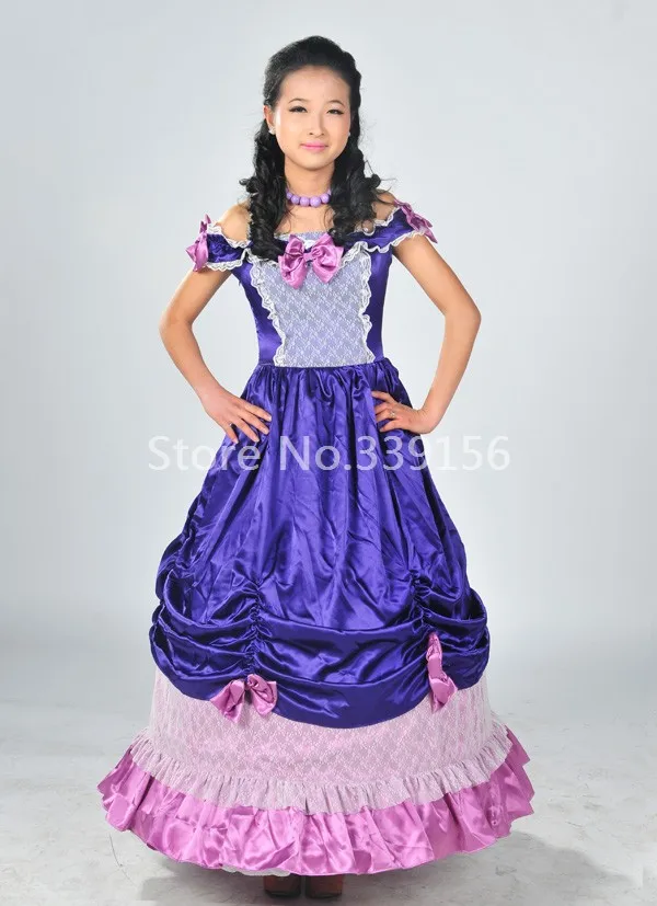 purple rococo dress