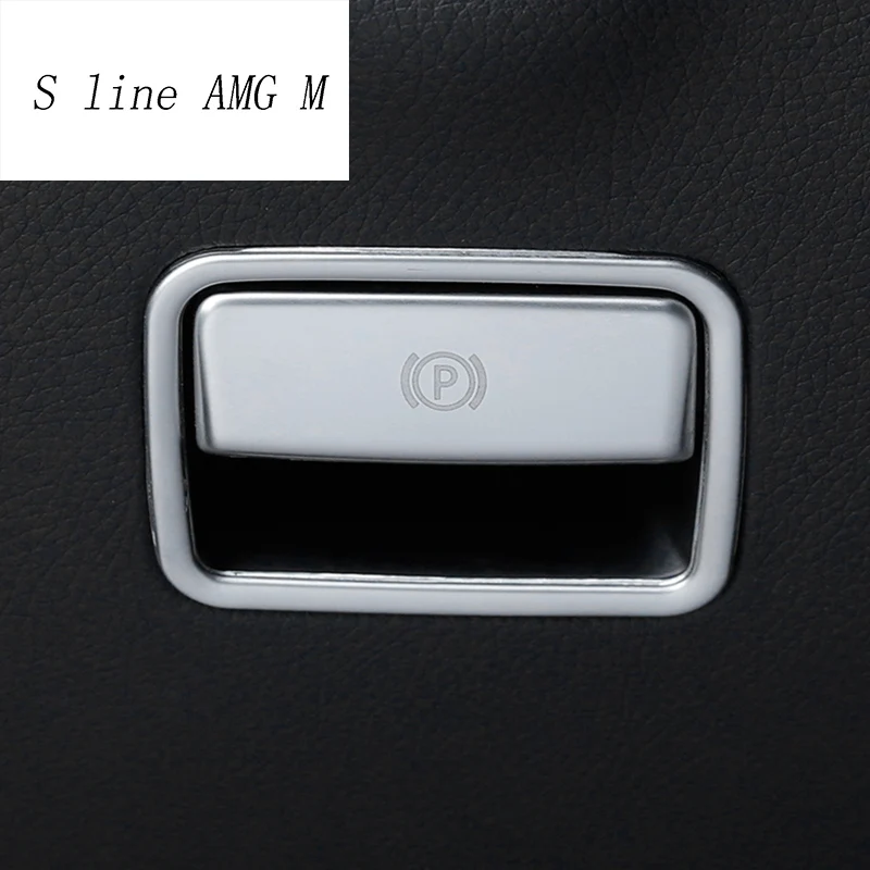 

Car styling The foot brake release switch frame Trim Covers Stickers for Mercedes Benz GLE W166 ML GL GLS X166 Auto Accessories