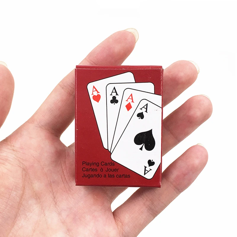 

Mini Playing Cards Magic Tricks Interesting Texas Hold'Em Poker Game Cards Paper Game Outdoor Pokerstars For Travel