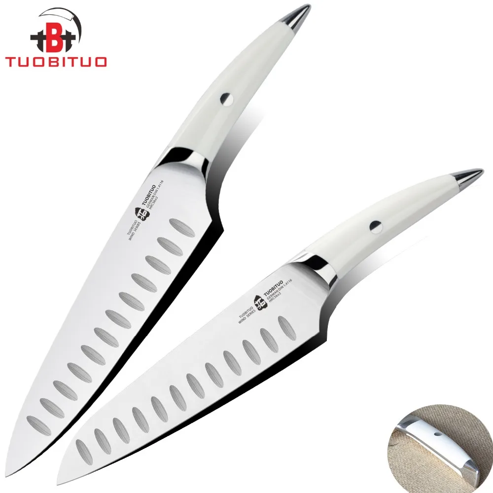 TUOBITUO 2pcs set 8 Chef Knife Very Sharp Multi Cooking Hand Forged Knives Meat Cutting Knife